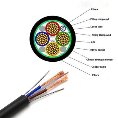 Waterproof 24 Core Photoelectric Composite Fiber Optic Cable